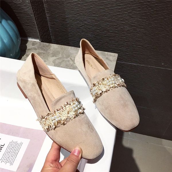 2020 women comfortable suede flat shoes female casual lady work ballet flats pearls flock suqare toe flats shoes mocasines mujer, Black
2020 women comfortable suede flat shoes female casual lady work ballet flats pearls flock suqare toe flats shoes mocasines mujer, Black
