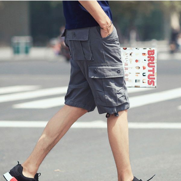 2019 casual cargo shorts men new baggy mens shorts solid color outwear summer cotton plus size 44, White;black
2019 casual cargo shorts men new baggy mens shorts solid color outwear summer cotton plus size 44, White;black