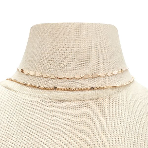 geometric set necklace layered necklaces round women chain bridal pendant girl jewelry gold color trendy kpop stainless collares, Silver
geometric set necklace layered necklaces round women chain bridal pendant girl jewelry gold color trendy kpop stainless collares, Silver
