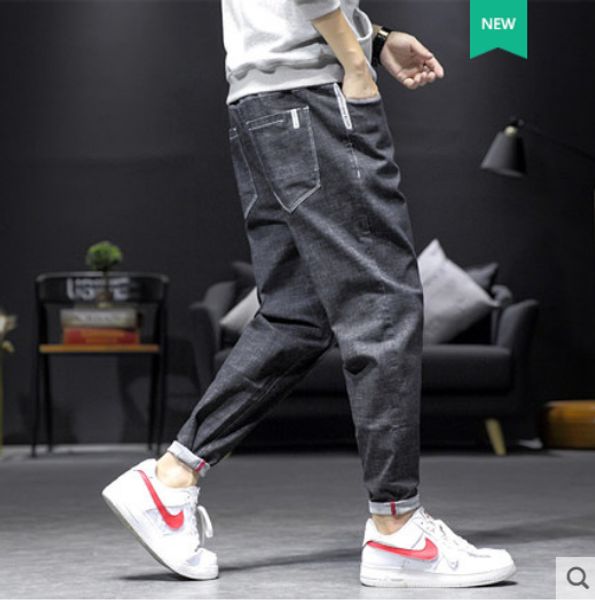black jeans популярные мужчины логотип длинные брюки мужской моды сыпучие харлан слаксы, Blue
black jeans популярные мужчины логотип длинные брюки мужской моды сыпучие харлан слаксы, Blue
