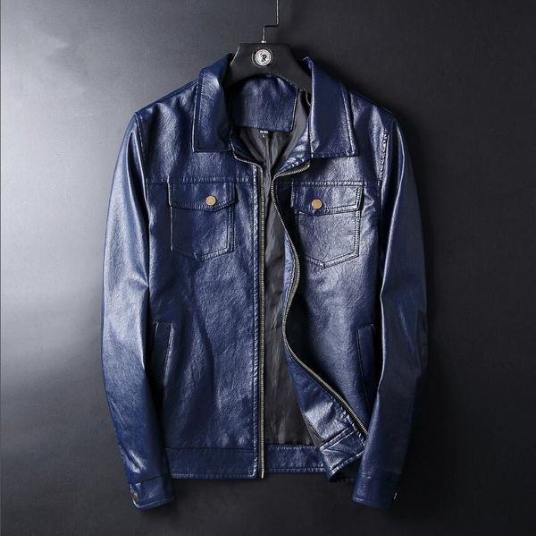 2019 new pa51892 men autumn brand pu leather jacket men long stand collar solid color jackets coats men's leather jackets men clothing, Black
2019 new pa51892 men autumn brand pu leather jacket men long stand collar solid color jackets coats men's leather jackets men clothing, Black