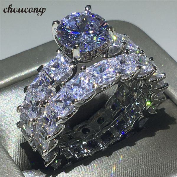 choucong vintage promise ring set princess cut diamond 925 sterling silver engagement wedding band rings for women men, Slivery;golden
choucong vintage promise ring set princess cut diamond 925 sterling silver engagement wedding band rings for women men, Slivery;golden