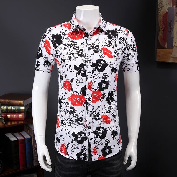men hawaiian shirt 2020 summer white flower short sleeve shirts mens holiday party clothes plus size 7xl, White;black
men hawaiian shirt 2020 summer white flower short sleeve shirts mens holiday party clothes plus size 7xl, White;black