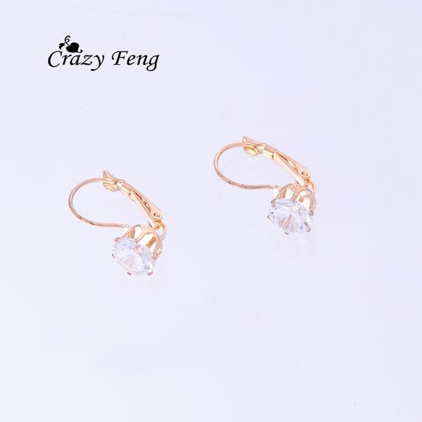 vintage rose gold color hoop earrings for women fashion cz crystal earrings wedding party jewelry brinco valentines day gift, Golden;silver
vintage rose gold color hoop earrings for women fashion cz crystal earrings wedding party jewelry brinco valentines day gift, Golden;silver