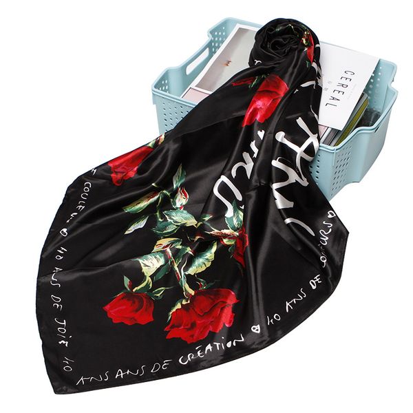 rose flower print scarf women fashion hijab shawl wraps black floral soft headband handkerchief accessories 90*90cm, Blue;gray
rose flower print scarf women fashion hijab shawl wraps black floral soft headband handkerchief accessories 90*90cm, Blue;gray