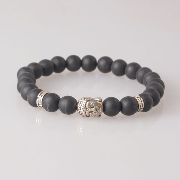 fashion volcanic lava natural stone strand bracelet silver color buddha head prayer for women/men healing yoga beads bracelets, Black
fashion volcanic lava natural stone strand bracelet silver color buddha head prayer for women/men healing yoga beads bracelets, Black