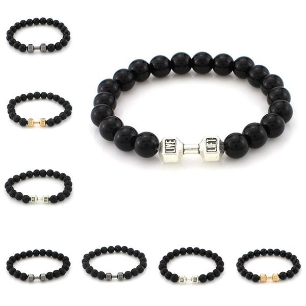 volcanic rock scrub men and women metal dumbbell bead bracelet jewelry dab199 beaded, strands jewelry bracelet, Black
volcanic rock scrub men and women metal dumbbell bead bracelet jewelry dab199 beaded, strands jewelry bracelet, Black