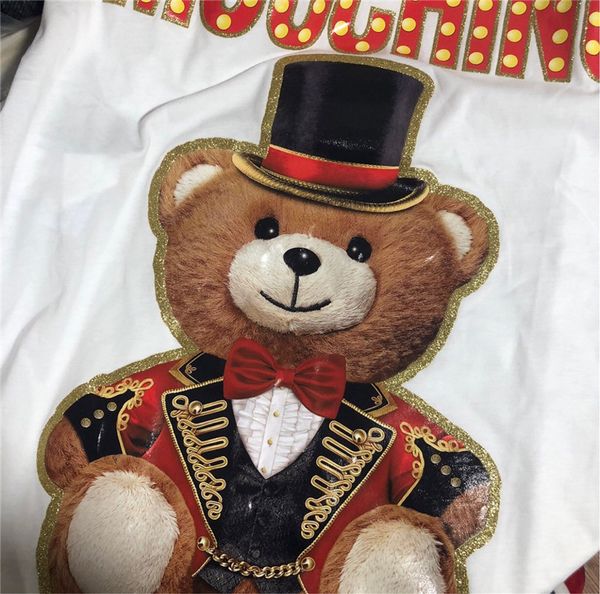 лето женщины футболка из бисера блестки moschinos с коротким рукавом чистая красный мультфильм медведь половина рукава дикий свободные женск, White
лето женщины футболка из бисера блестки moschinos с коротким рукавом чистая красный мультфильм медведь половина рукава дикий свободные женск, White