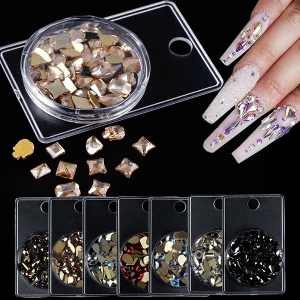 60 pcs/box crystal mixed rhinestones nail art decorations ab color champagne 3d glass rhinestones manicure accessories le1568, Silver;gold
60 pcs/box crystal mixed rhinestones nail art decorations ab color champagne 3d glass rhinestones manicure accessories le1568, Silver;gold