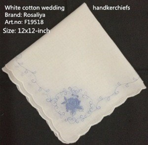 set of 12 fashion bridal floral handkerchiefs white cotton hankie with scallop edges & color embroidery hanky 12x12-inch, Black;blue
set of 12 fashion bridal floral handkerchiefs white cotton hankie with scallop edges & color embroidery hanky 12x12-inch, Black;blue