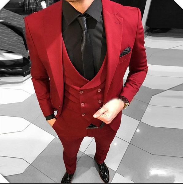 men's red notched lapel wedding suits evening party prom bridegroom custom made slim fit casual three pieces man tuxedos, White;black
men's red notched lapel wedding suits evening party prom bridegroom custom made slim fit casual three pieces man tuxedos, White;black