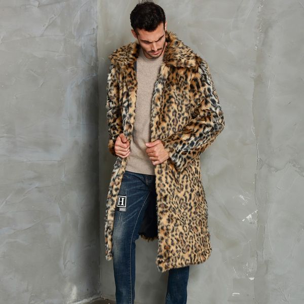 winter warm thick faux fur men's cardigan leopard coats jacket outwear overcoat fashion loose turn-down collar fur coat men f923, Black
winter warm thick faux fur men's cardigan leopard coats jacket outwear overcoat fashion loose turn-down collar fur coat men f923, Black