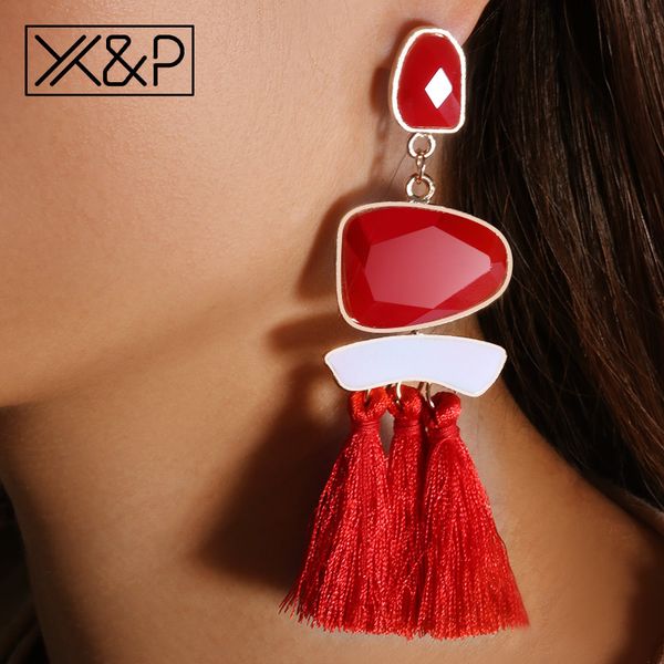 x&p fashion vintage ethnic long tassel big drop earrings for women wedding geometric personality cotton earring jewelry gift, Silver
x&p fashion vintage ethnic long tassel big drop earrings for women wedding geometric personality cotton earring jewelry gift, Silver