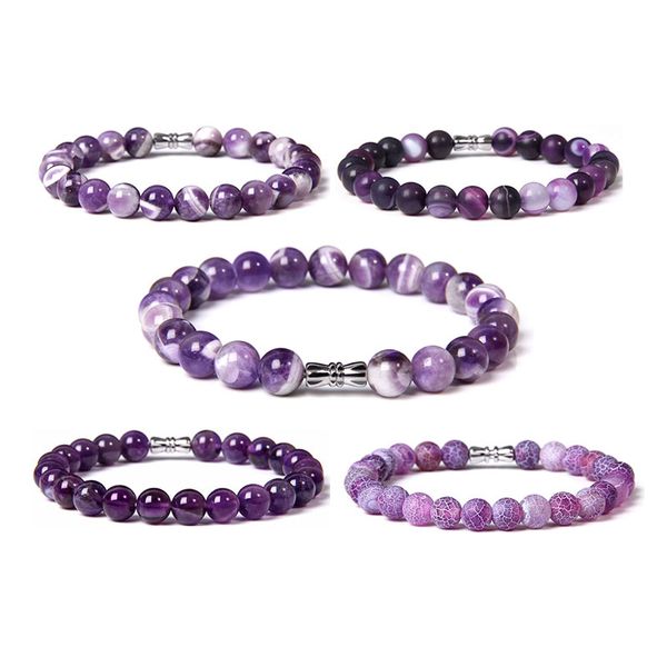 natural purple stone beads bracelet smooth matte amethysts kunzite agates for women men crystal quartz bracelets elastic lucky, Black
natural purple stone beads bracelet smooth matte amethysts kunzite agates for women men crystal quartz bracelets elastic lucky, Black