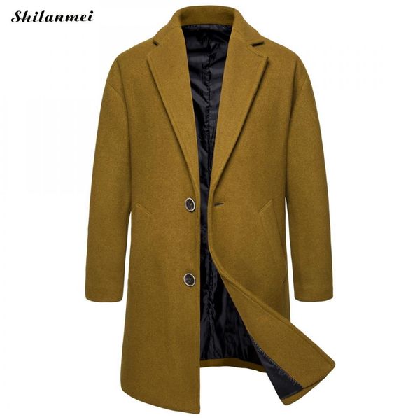 turn down collar long sleeve winter coat korean style men's coat men solid autumn overcoat men casual long jacket abrigo hombre, Black
turn down collar long sleeve winter coat korean style men's coat men solid autumn overcoat men casual long jacket abrigo hombre, Black