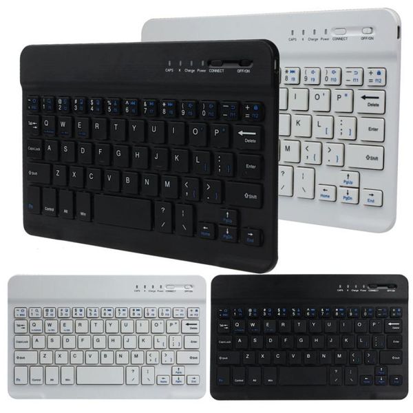 

new ultra slim aluminum wireless bluetooth keyboard for ios android windows pc working time 40 hours 59 keys nice
