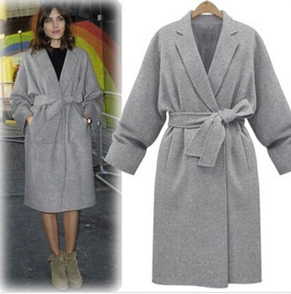 winter women black 2020 grey cashmere wool robe long coat classic female overcoat casacos
winter women black 2020 grey cashmere wool robe long coat classic female overcoat casacos