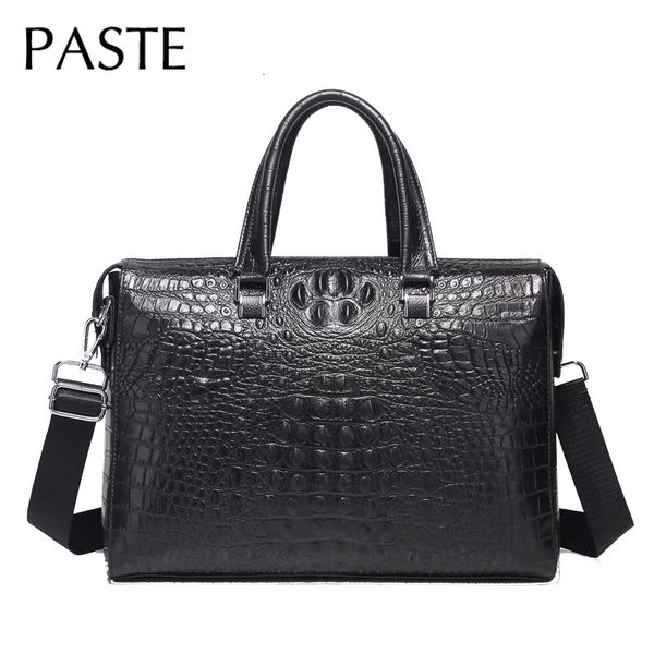 large 15'' inch lapbriefcase cowskin leather men crocodile pattern shoulder bag office mens business briefcases men handbag
large 15'' inch lapbriefcase cowskin leather men crocodile pattern shoulder bag office mens business briefcases men handbag