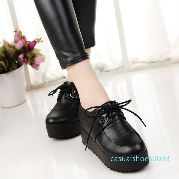 women sneakers 2020 new fashion women casual shoes trends in female flats platform spring autumn lace up shoes size 35-40 c03, Black
women sneakers 2020 new fashion women casual shoes trends in female flats platform spring autumn lace up shoes size 35-40 c03, Black