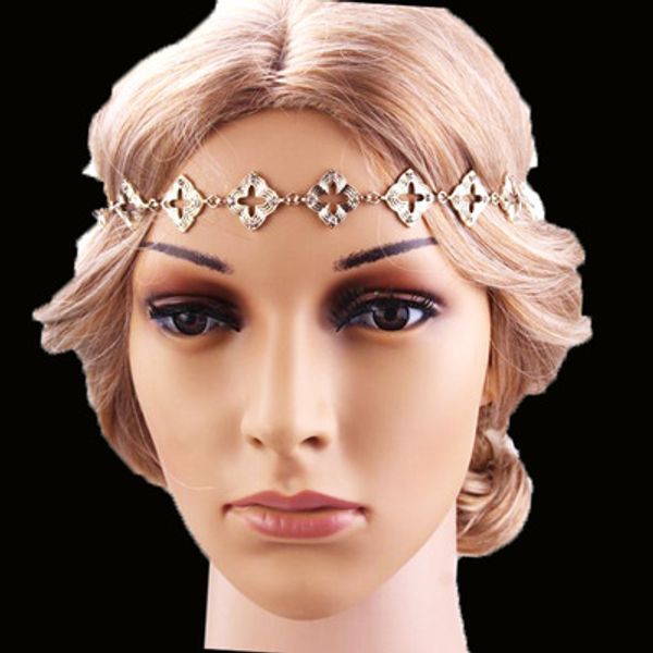 new environmental protection alloy water drill elastic hair belt gold clover forehead ornaments for ing
new environmental protection alloy water drill elastic hair belt gold clover forehead ornaments for ing