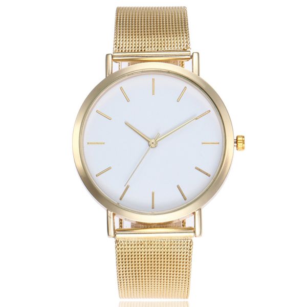 women mesh watch wrist clock casual quartz ladies wrist watch stainless steel strap, Slivery;brown 
women mesh watch wrist clock casual quartz ladies wrist watch stainless steel strap, Slivery;brown