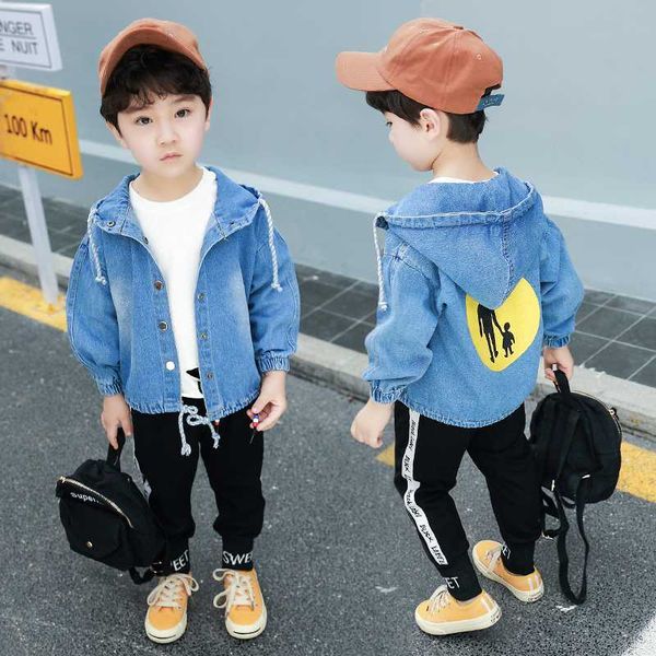 ins spring and autumn boy's clothes full regular hooded children's clothing 1-7 years old print denim coats kids clothes, Blue;gray
ins spring and autumn boy's clothes full regular hooded children's clothing 1-7 years old print denim coats kids clothes, Blue;gray