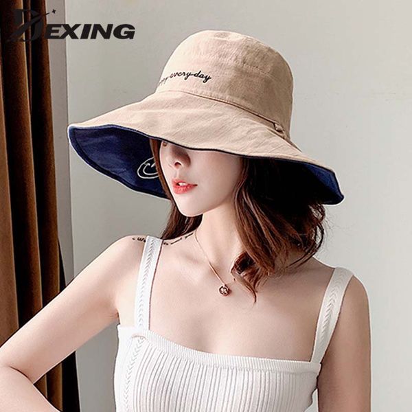 elegant fold cotton breathable sun hat for women uv protection cap ladies outdoor spring sunmer letter wide brim beach hat, Blue;gray
elegant fold cotton breathable sun hat for women uv protection cap ladies outdoor spring sunmer letter wide brim beach hat, Blue;gray