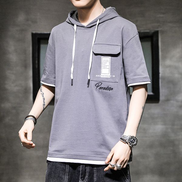 mens hooded letter patchwork sweatshirts shorts sleeve summer relaxed breathable fake two pieces youth clothing, Black
mens hooded letter patchwork sweatshirts shorts sleeve summer relaxed breathable fake two pieces youth clothing, Black