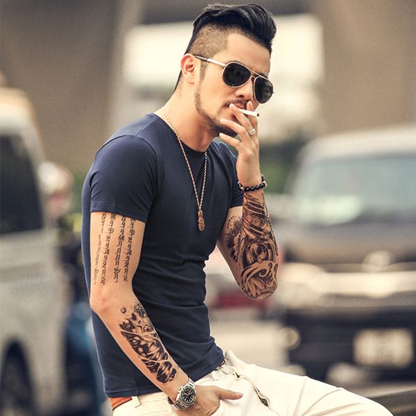 men fitness t shirt lycra cotton regular short sleeve t-shirt basic o-nect brand design men clothing summer comfortable t567, White;black
men fitness t shirt lycra cotton regular short sleeve t-shirt basic o-nect brand design men clothing summer comfortable t567, White;black