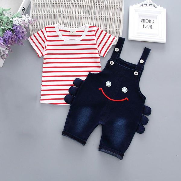 toddler babies clothes for baby boy kids summer outfits striped t-shirt+smiley face pattern overalls bebes jogging suits, White
toddler babies clothes for baby boy kids summer outfits striped t-shirt+smiley face pattern overalls bebes jogging suits, White