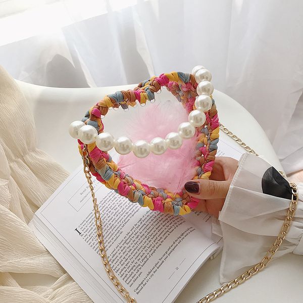 sweet lady pearl mini tote bag 2019 summer new pvc women's handbag weaving chain shoulder messenger bag
sweet lady pearl mini tote bag 2019 summer new pvc women's handbag weaving chain shoulder messenger bag