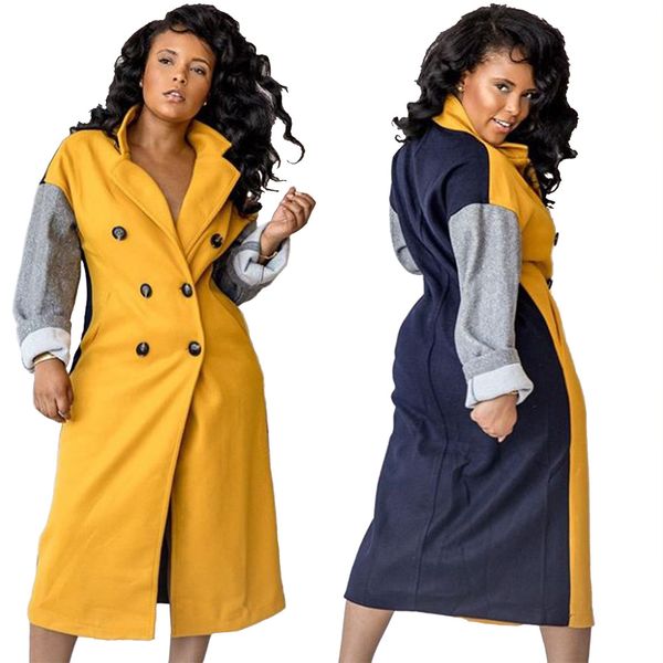 autumn winter woolen coat women's outerwear coats slim coats ladies' cloth outwear overcoat 3 colors patchwork double breast woole, Black
autumn winter woolen coat women's outerwear coats slim coats ladies' cloth outwear overcoat 3 colors patchwork double breast woole, Black