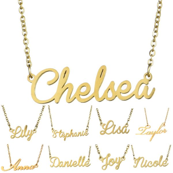 30 styles stainless steel personalize cursive name necklace customized nameplate necklace wholesale ing, Silver
30 styles stainless steel personalize cursive name necklace customized nameplate necklace wholesale ing, Silver