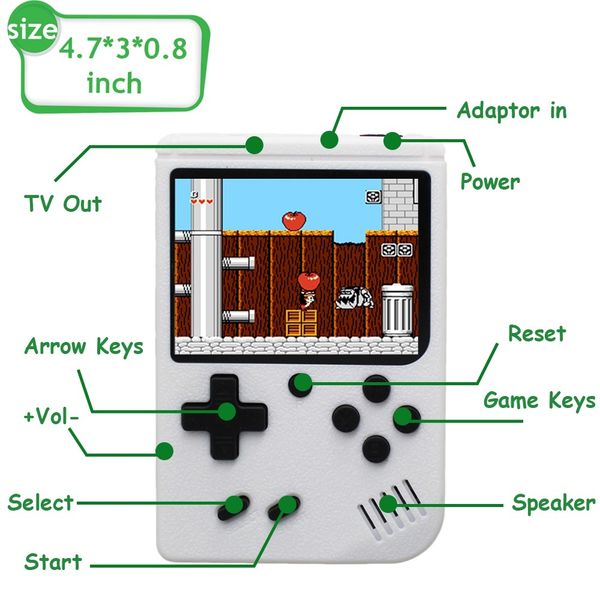 400 in 1 mini retro handheld game player retro console 400 games with 3inch screen gamepad portable pocket game console for kids
400 in 1 mini retro handheld game player retro console 400 games with 3inch screen gamepad portable pocket game console for kids