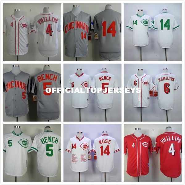 5 johnny bench 6 billy hamilton 14 pete rose retro jersey red white gray camo, Black;blue
5 johnny bench 6 billy hamilton 14 pete rose retro jersey red white gray camo, Black;blue