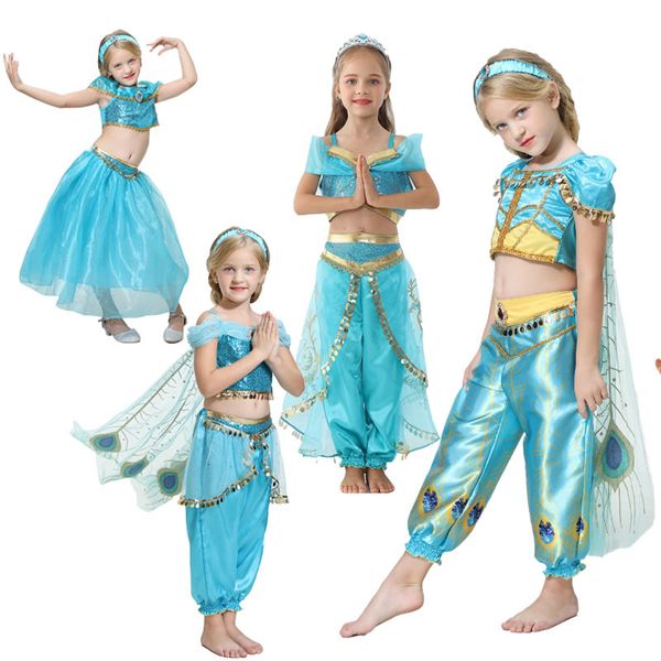 aladdin jasmine princess dresses for big girl cosplay costume halloween children lace tutu pant outfit kid disguise ceremony frock, Red;yellow
aladdin jasmine princess dresses for big girl cosplay costume halloween children lace tutu pant outfit kid disguise ceremony frock, Red;yellow