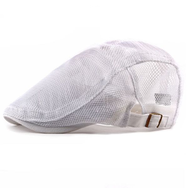men women breathable mesh duckbill beret cap solid color summer adjustable vintage cabbie newsboy driving hunting flat hat, Blue;gray
men women breathable mesh duckbill beret cap solid color summer adjustable vintage cabbie newsboy driving hunting flat hat, Blue;gray