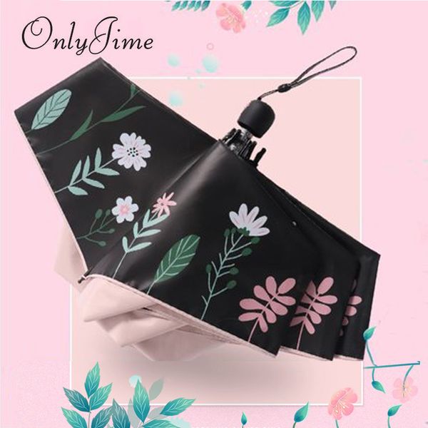 only jime flower small fresh umbrella female anti-uv light dual-use umbrella three folding black coating sunscreen
only jime flower small fresh umbrella female anti-uv light dual-use umbrella three folding black coating sunscreen