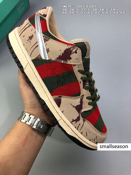 new sb zoom dunk low pro freddy krueger casual running shoes for men women dunks skateboarding shoes fashion designer sports sneakers 36-45, Black
new sb zoom dunk low pro freddy krueger casual running shoes for men women dunks skateboarding shoes fashion designer sports sneakers 36-45, Black
