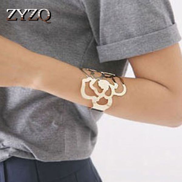 zyzq punk stylish golden color rose flower open bangle arm wrist accessories hollow out design wholesale lots&bulk, Black
zyzq punk stylish golden color rose flower open bangle arm wrist accessories hollow out design wholesale lots&bulk, Black