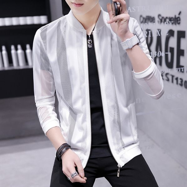 2019 summer new style coat men's korean-style trend slim fit handsome baseball collar casual thin sun-resistant clothes jacket, Black;brown
2019 summer new style coat men's korean-style trend slim fit handsome baseball collar casual thin sun-resistant clothes jacket, Black;brown