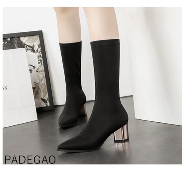 women winter shoes 2019 high heels boots korean casual ankle boots for women, Black
women winter shoes 2019 high heels boots korean casual ankle boots for women, Black