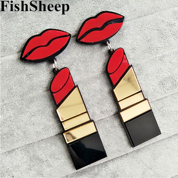 fishsheep new fashion acrylic red mouth lips lipstick drop earrings for women hip-hop geometric long earring nightclub jewelry, Silver
fishsheep new fashion acrylic red mouth lips lipstick drop earrings for women hip-hop geometric long earring nightclub jewelry, Silver