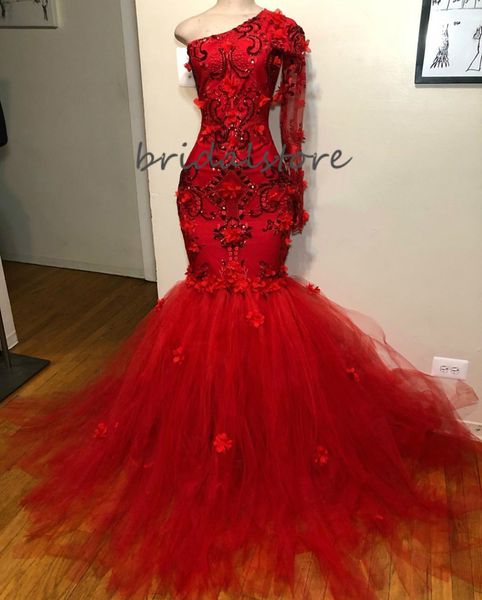 spark mermaid red prom dresses one shoulder long sleeve elegant evening formal dresses 2020 dubai abaya kaftan party gown with floral beaded, Black
spark mermaid red prom dresses one shoulder long sleeve elegant evening formal dresses 2020 dubai abaya kaftan party gown with floral beaded, Black
