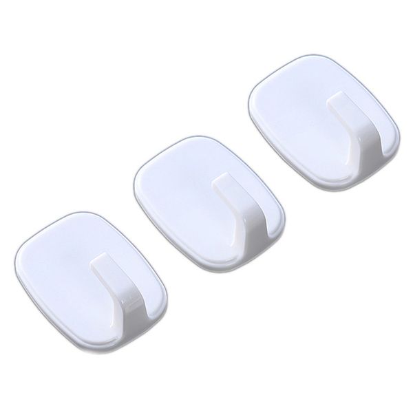 3pcs easy use simple rectangle hook bathroom wall mount lightweight practical self adhesive kitchen door abs no drilling
3pcs easy use simple rectangle hook bathroom wall mount lightweight practical self adhesive kitchen door abs no drilling