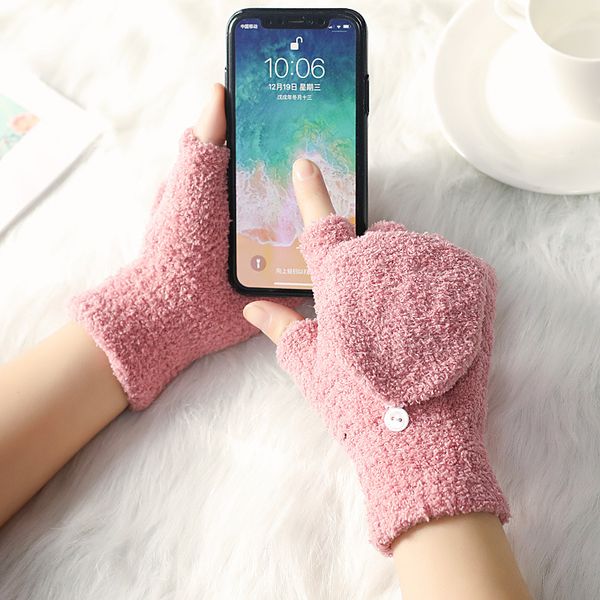 new autumn and winter coral fleece flip half finger gloves simple men and women cold writing internet dual-use gloves, Blue;gray
new autumn and winter coral fleece flip half finger gloves simple men and women cold writing internet dual-use gloves, Blue;gray