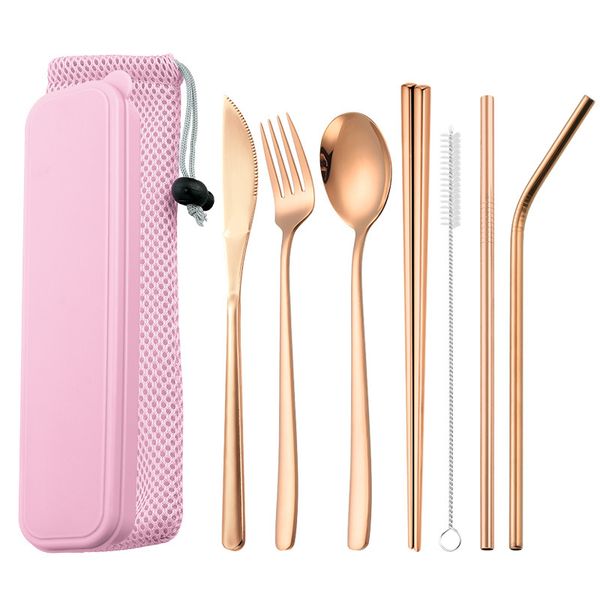 cutlery set stainless steel tableware set stainless steel 304 korean knife fork and spoon straw set portable gift tableware
cutlery set stainless steel tableware set stainless steel 304 korean knife fork and spoon straw set portable gift tableware