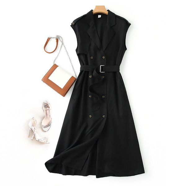 business dress for women office for summer black sleeveless double breasted korea ladies formal slim bandage midi dresses, Black;gray
business dress for women office for summer black sleeveless double breasted korea ladies formal slim bandage midi dresses, Black;gray