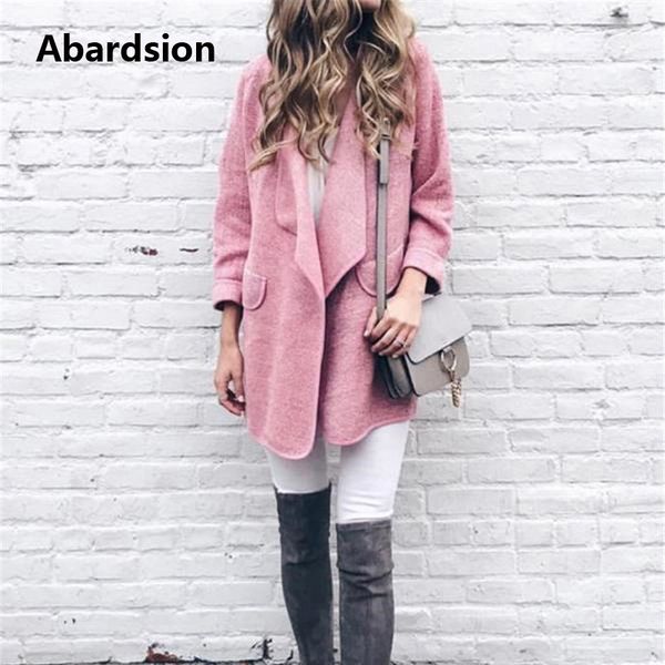 abardsion long winter coat women 2019 autumn casual long sleeve pink gray woolen coats korean ladies outerwear clothes, Black
abardsion long winter coat women 2019 autumn casual long sleeve pink gray woolen coats korean ladies outerwear clothes, Black