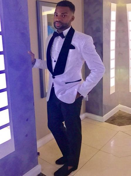 white jacquard groom tuxedos black lapel groomsmen mens wedding dress excellent man jacket blazer 3 piece suit(jacket+pants+vest, White;black
white jacquard groom tuxedos black lapel groomsmen mens wedding dress excellent man jacket blazer 3 piece suit(jacket+pants+vest, White;black